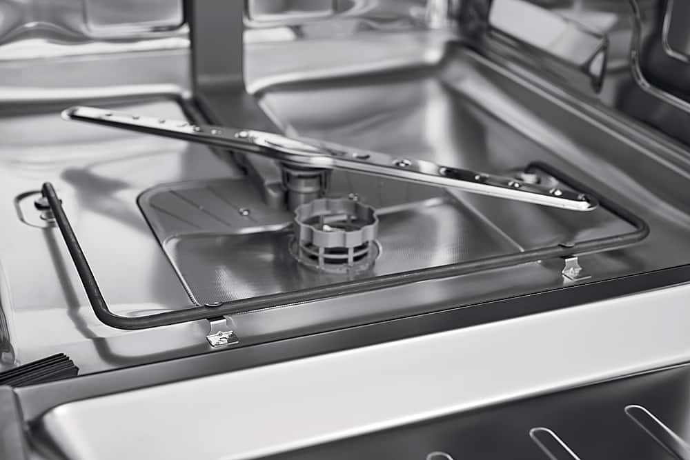Frigidaire - 24" Compact Front Control Built-In Stainless Steel Tub Dishwasher with Sanitize Cycle, 52 dBA - Black