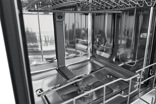 Frigidaire - 24" Compact Front Control Built-In Stainless Steel Tub Dishwasher with Sanitize Cycle, 52 dBA - Black