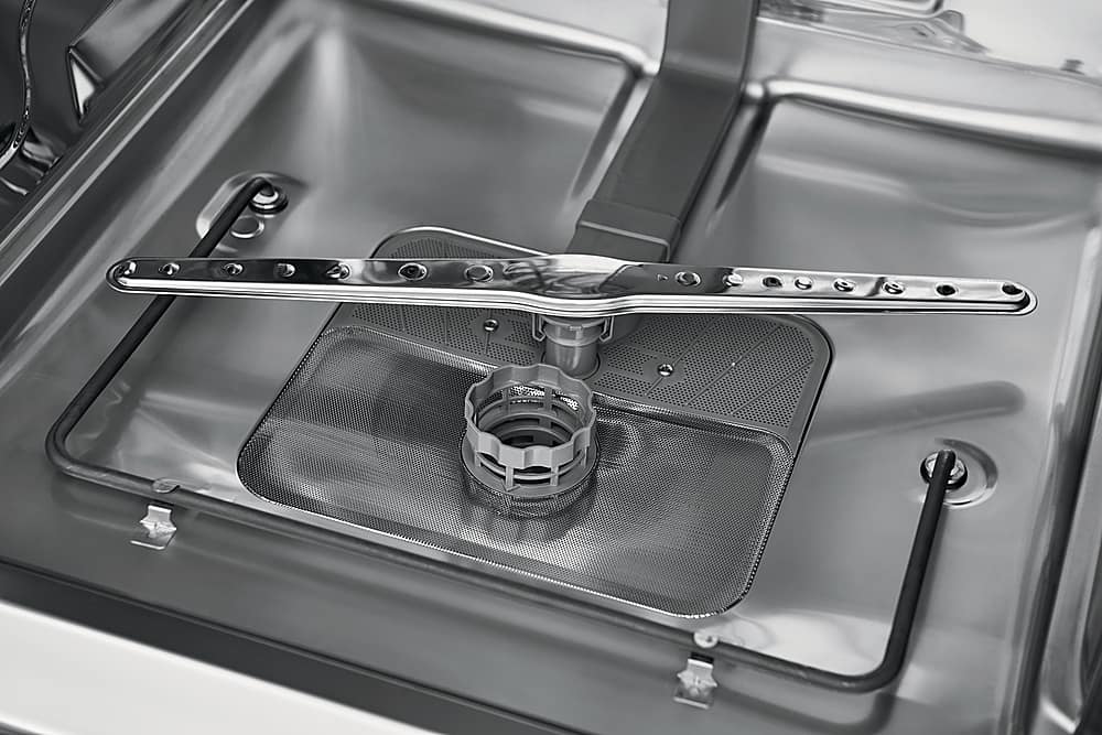 Frigidaire - 24" Compact Front Control Built-In Stainless Steel Tub Dishwasher with Sanitize Cycle, 52 dBA - Black