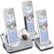 AT&T - 3 Handset Connect to Cell Answering System with Unsurpassed Range - White