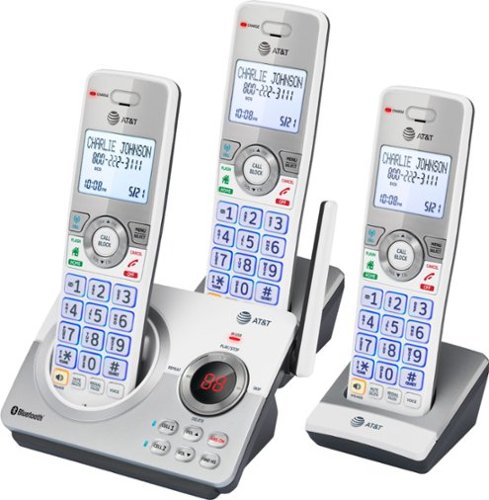 AT&T - 3 Handset Connect to Cell Answering System with Unsurpassed Range - White