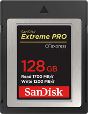 SANDISK - 128G Extreme PRO CFexpress Type-B Memory Card, R/W up to 1700/1200MB/s