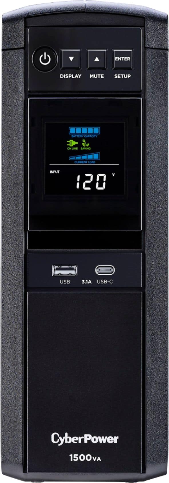CyberPower - 1500VA Sine Wave Battery Back-Up System - Black