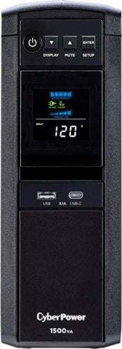 CyberPower - 1500VA Sine Wave Battery Back-Up System - Black