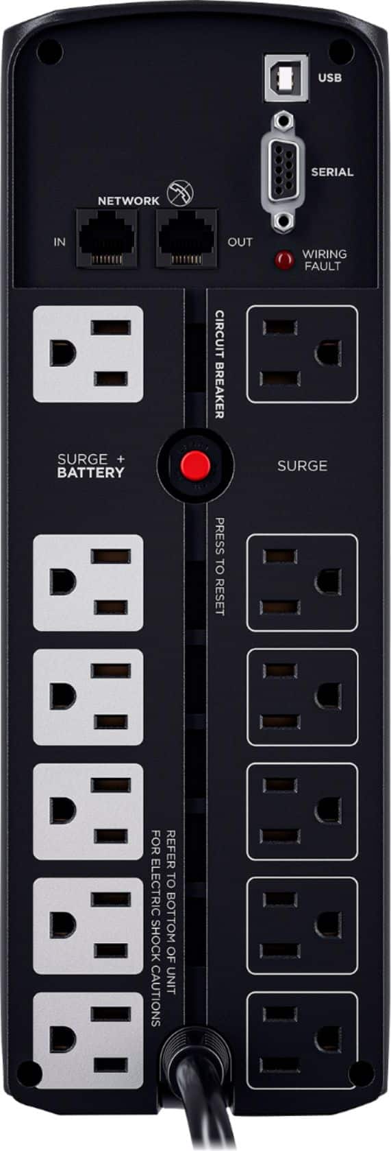 CyberPower - 1500VA Sine Wave Battery Back-Up System - Black