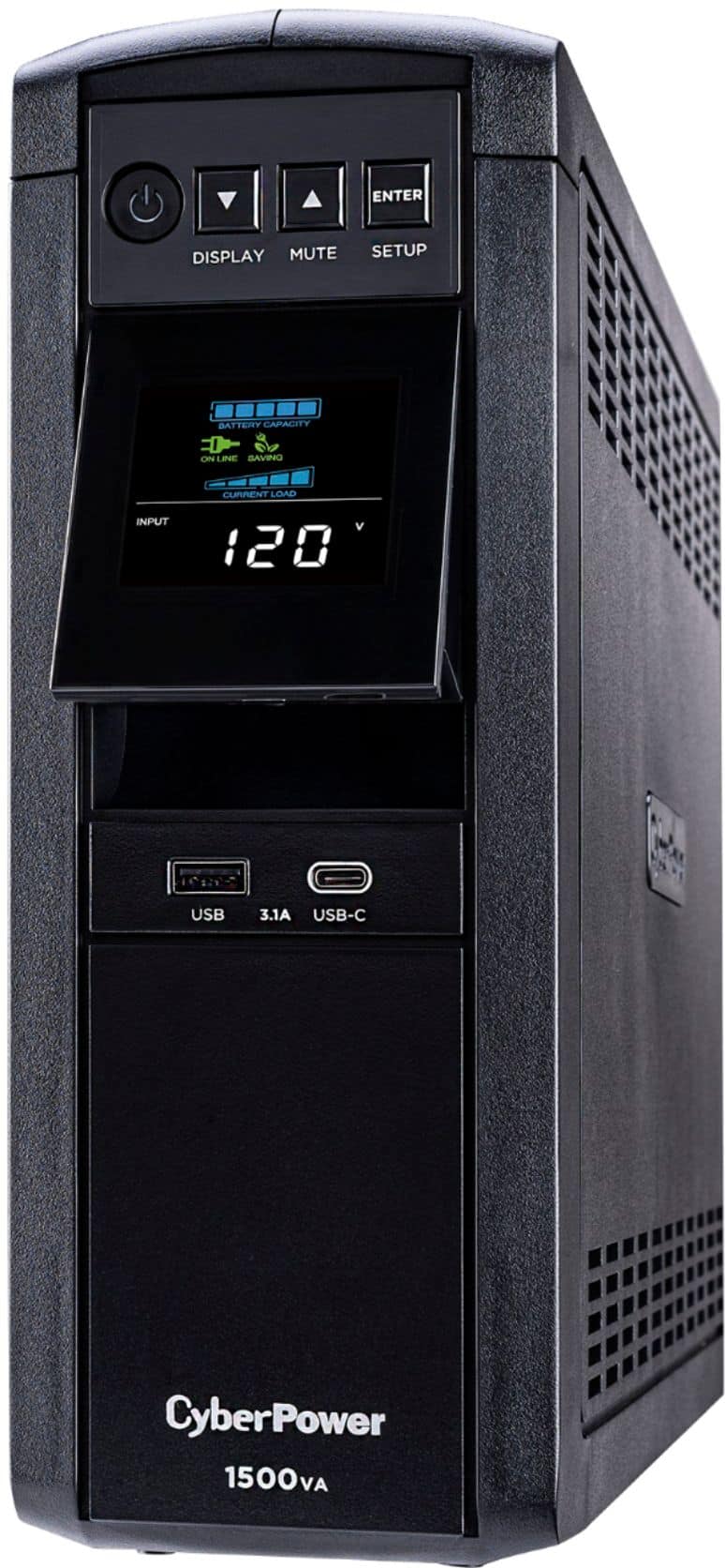 CyberPower - 1500VA Sine Wave Battery Back-Up System - Black