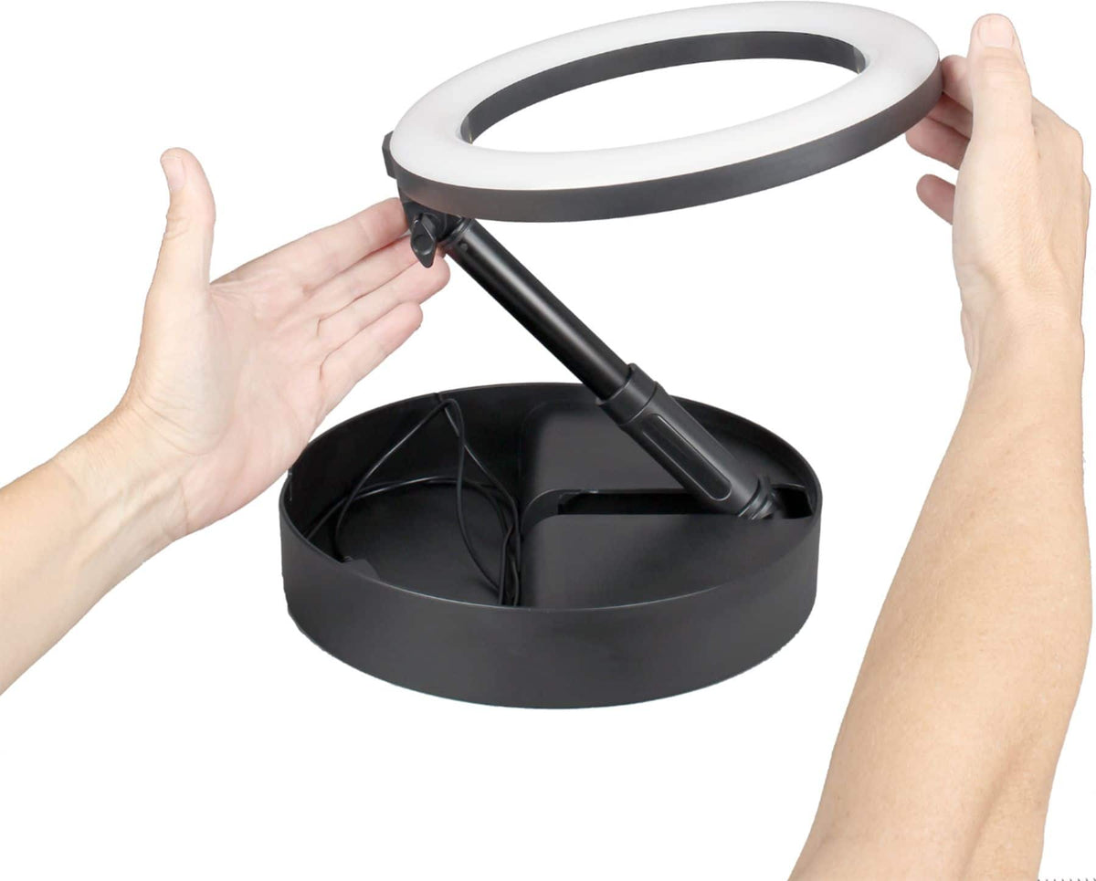 Tocad - Sunpak Self Storing Ring Light Vlogging Kit - Black