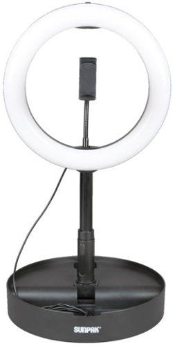 Tocad - Sunpak Self Storing Ring Light Vlogging Kit - Black