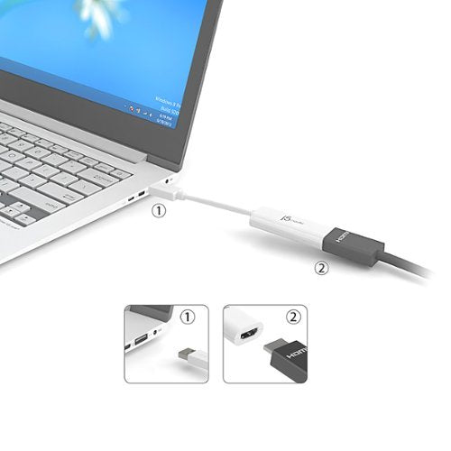j5create - USB to HDMI Multi-Monitor Adapter - White