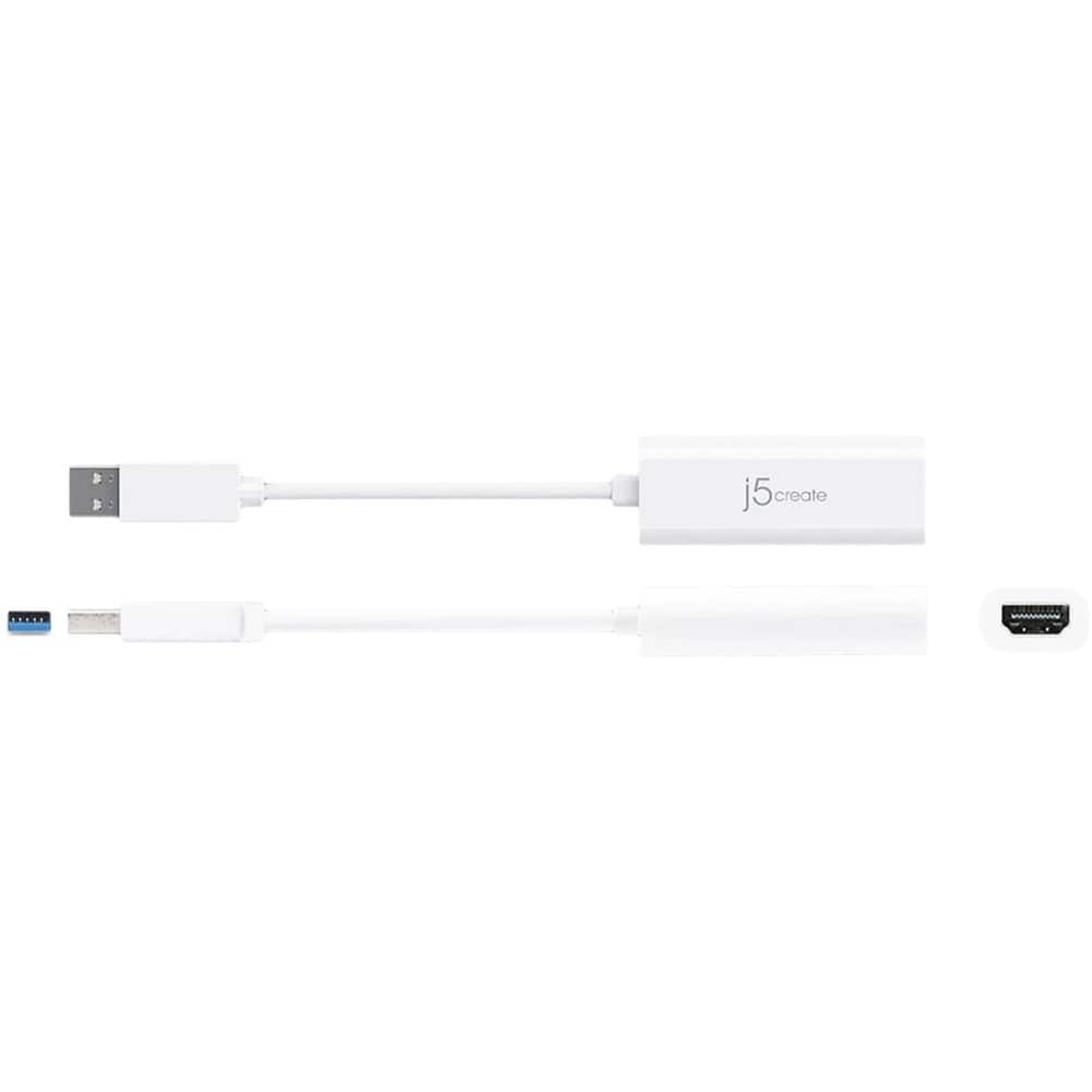 j5create - USB to HDMI Multi-Monitor Adapter - White