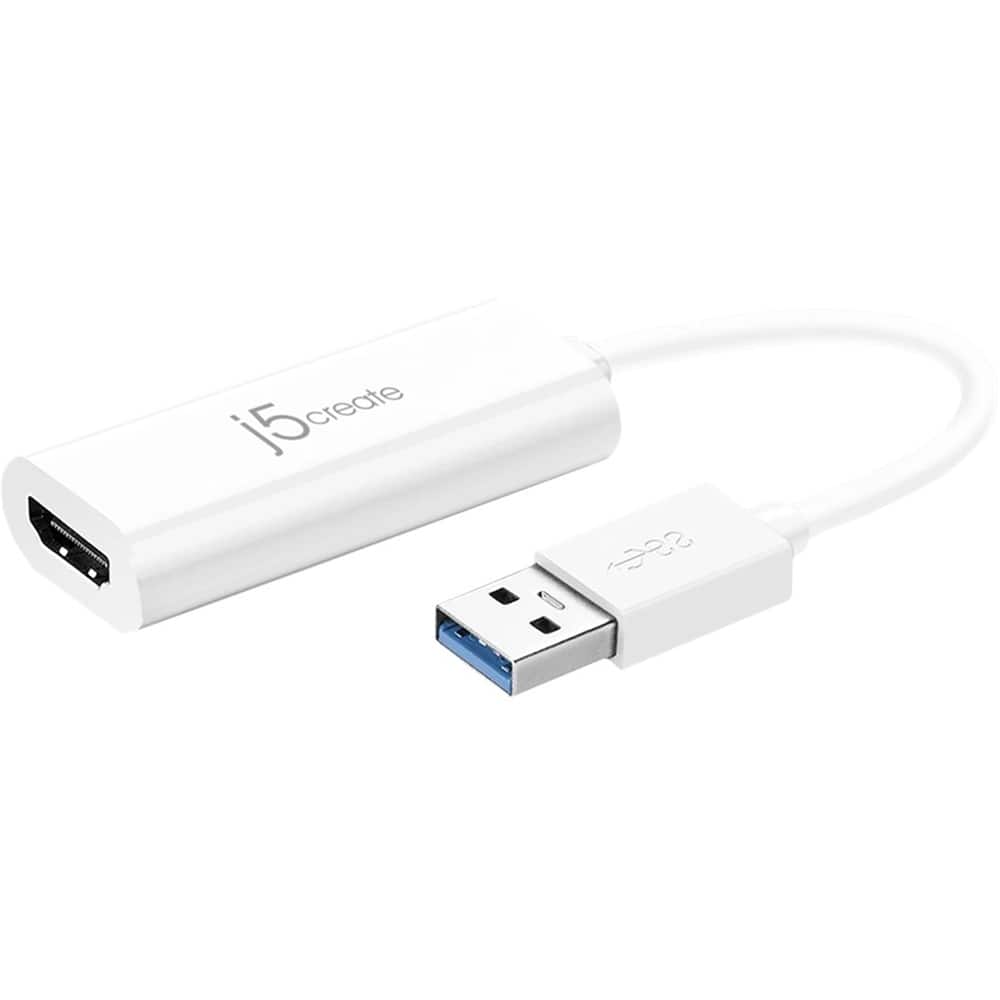 j5create - USB to HDMI Multi-Monitor Adapter - White