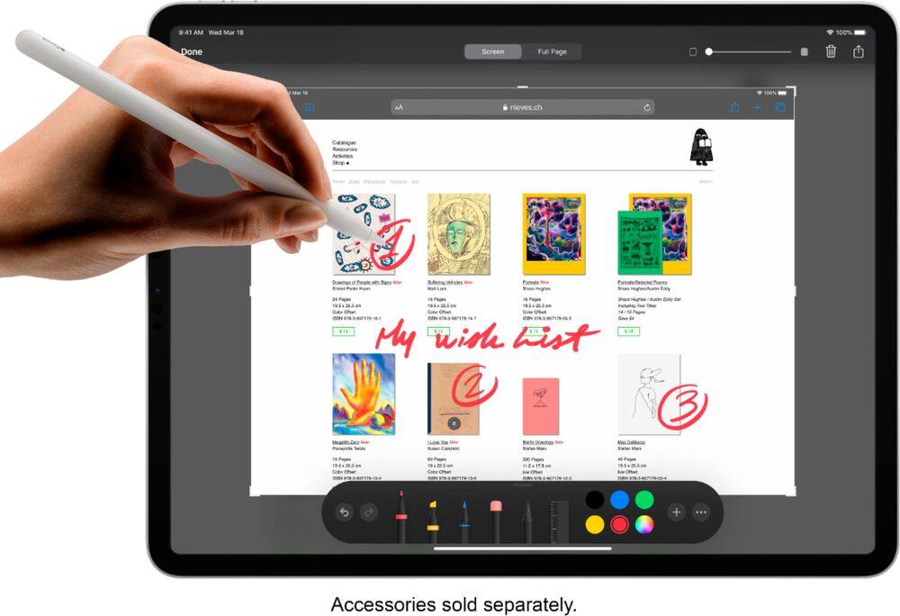 Apple - Geek Squad Certified Refurbished 12.9-Inch iPad Pro with Wi-Fi - 512GB - Space Gray