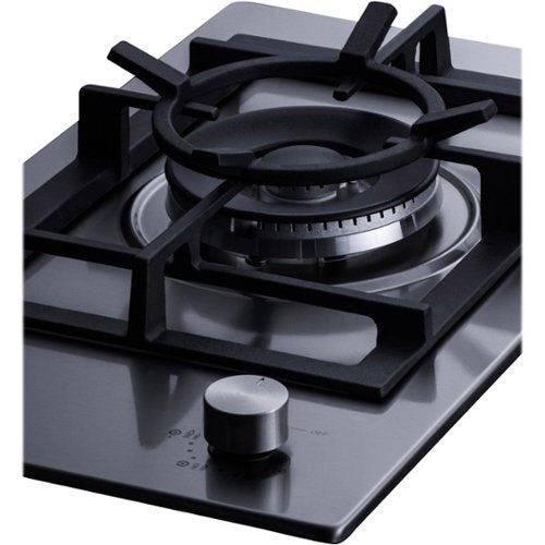 Summit Appliance - 12 in. Wide 1 Burner Built-In Gas Cooktop - Stainless Steel