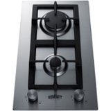 Summit Appliance - 12 in. Wide 2 Burner Built-In Gas Cooktop - Stainless Steel