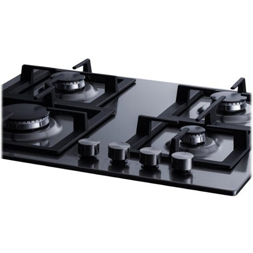 Summit Appliance - 24 in. Wide 4 Burner Built-In Gas Cooktop - Stainless Steel