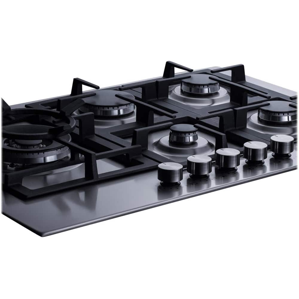 Summit Appliance - 30 in. Wide 5 Burner Built-In Gas Cooktop with - Stainless Steel