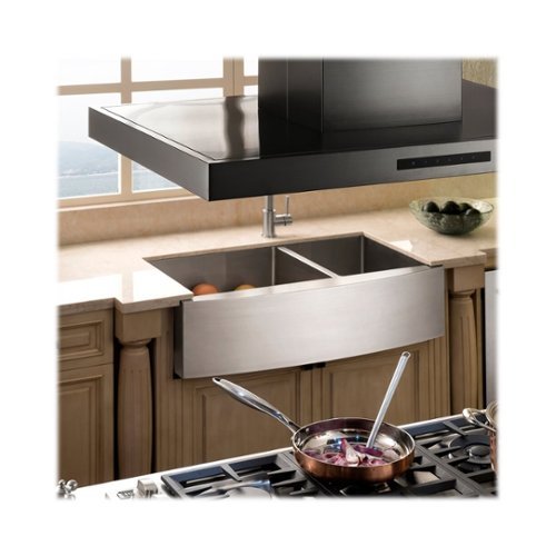 ZLINE - 36 inches - Externally Vented - Island Range Hood - Stainless Steel