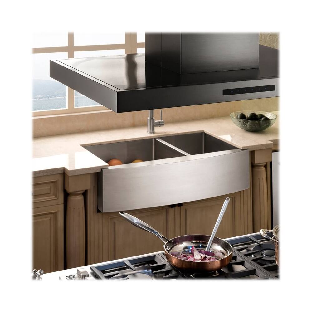 ZLINE - 36 inches - Externally Vented - Island Range Hood - Stainless Steel