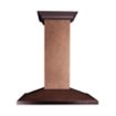 ZLINE - 36 inches - Externally Vented - Island Range Hood - Copper