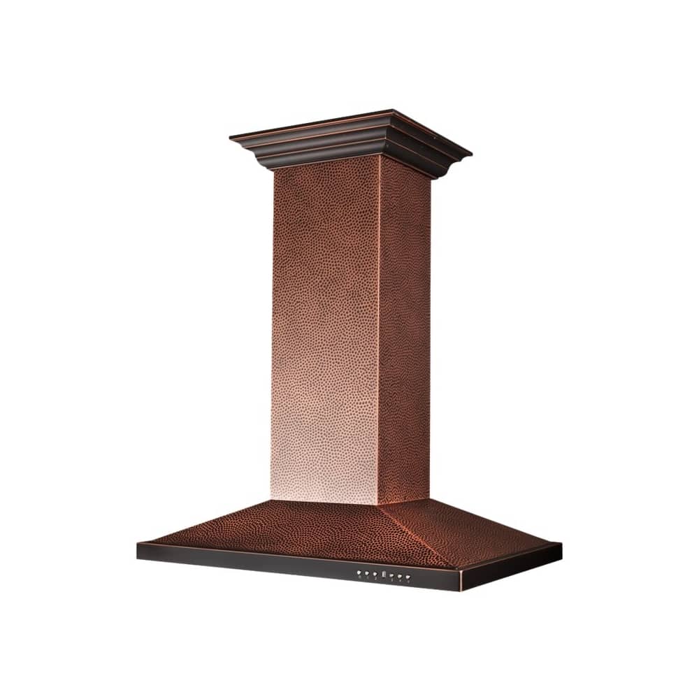 ZLINE - 36 inches - Externally Vented - Island Range Hood - Copper