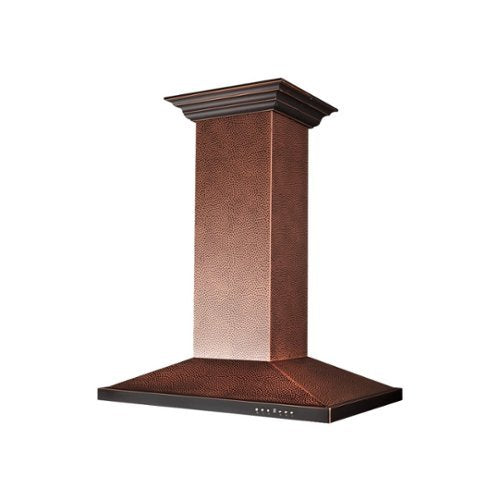 ZLINE - 36 inches - Externally Vented - Island Range Hood - Copper