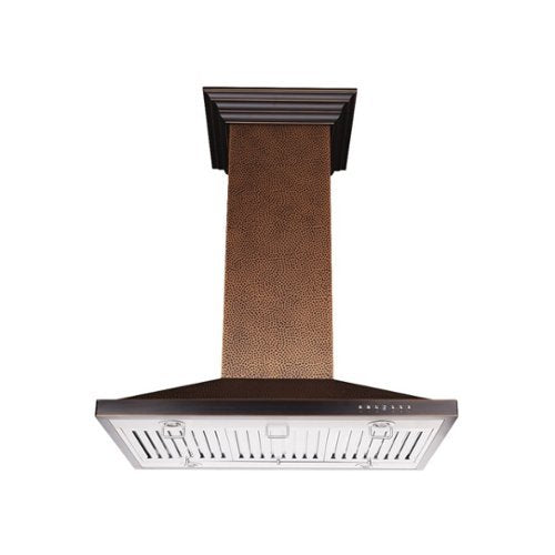 ZLINE - 36 inches - Externally Vented - Island Range Hood - Copper