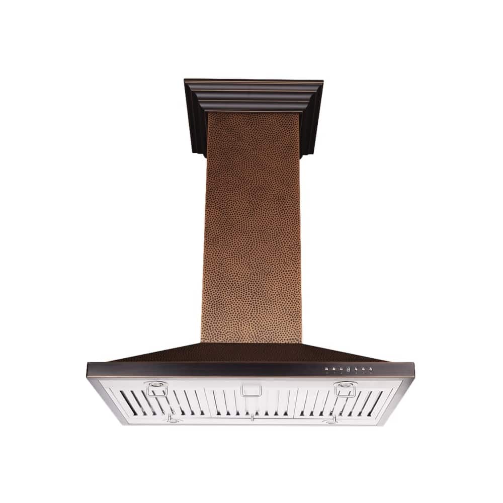 ZLINE - 36 inches - Externally Vented - Island Range Hood - Copper