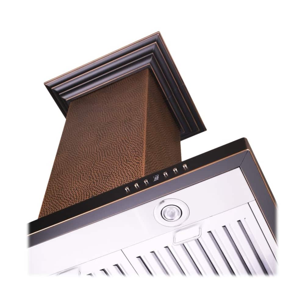 ZLINE - 36 inches - Externally Vented - Island Range Hood - Copper