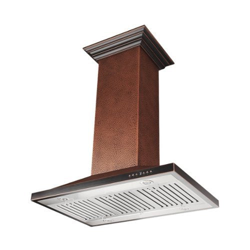ZLINE - 30 inches - Externally Vented - Island Range Hood - Copper