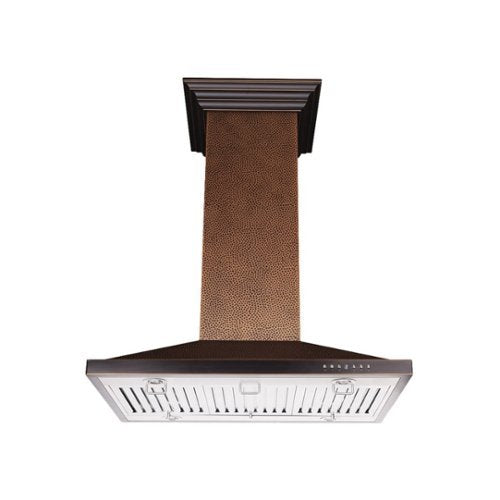 ZLINE - 30 inches - Externally Vented - Island Range Hood - Copper