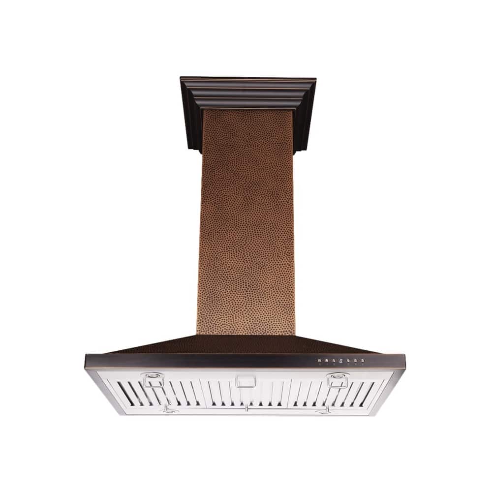 ZLINE - 30 inches - Externally Vented - Island Range Hood - Copper