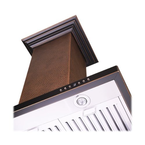 ZLINE - 30 inches - Externally Vented - Island Range Hood - Copper