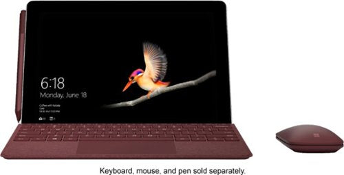Microsoft - Geek Squad Certified Refurbished Surface Go - 10" Touch-Screen - Intel Pentium - 8GB Memory - 128GB SSD - Wi-Fi + 4G LTE - Silver (Unlocked)