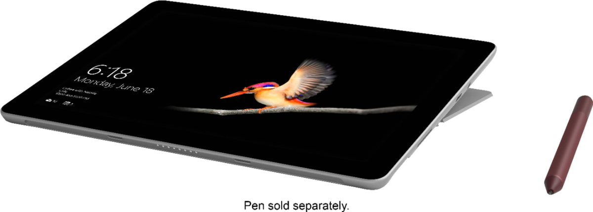 Microsoft - Geek Squad Certified Refurbished Surface Go - 10" Touch-Screen - Intel Pentium - 8GB Memory - 128GB SSD - Wi-Fi + 4G LTE - Silver (Unlocked)