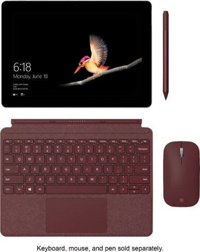Microsoft - Geek Squad Certified Refurbished Surface Go - 10" Touch-Screen - Intel Pentium - 8GB Memory - 128GB SSD - Wi-Fi + 4G LTE - Silver (Unlocked)