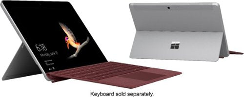 Microsoft - Geek Squad Certified Refurbished Surface Go - 10" Touch-Screen - Intel Pentium - 8GB Memory - 128GB SSD - Wi-Fi + 4G LTE - Silver (Unlocked)