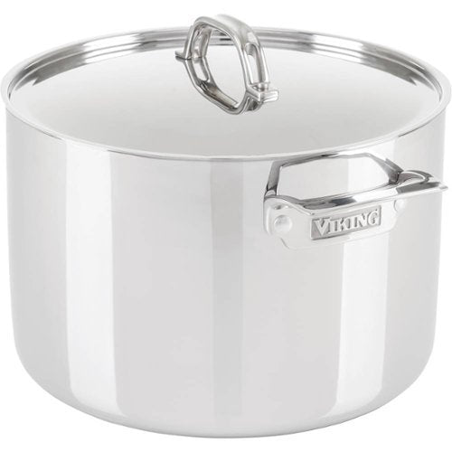 Viking - 3 Ply 12 Qt. Stock Pot - Mirror