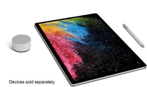 Microsoft - Geek Squad Certified Refurbished Surface Book 2 - 15" Touch-Screen Laptop - Intel Core i7 - 16GB Memory - 512GB SSD - Silver