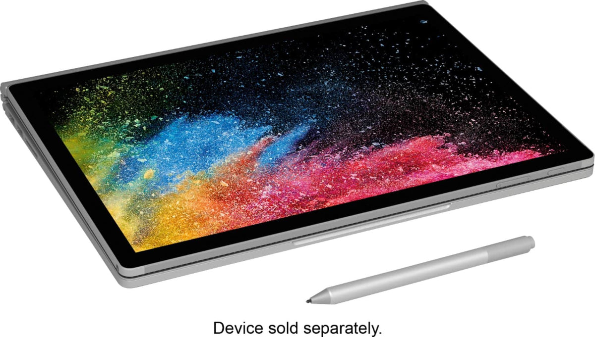 Microsoft - Geek Squad Certified Refurbished Surface Book 2 - 13.5" Touch-Screen Laptop - Intel Core i7 - 8GB Memory - 256GB SSD - Platinum