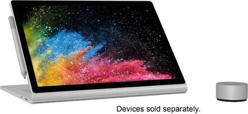 Microsoft - Geek Squad Certified Refurbished Surface Book 2 - 13.5" Touch-Screen Laptop - Intel Core i7 - 8GB Memory - 256GB SSD - Platinum