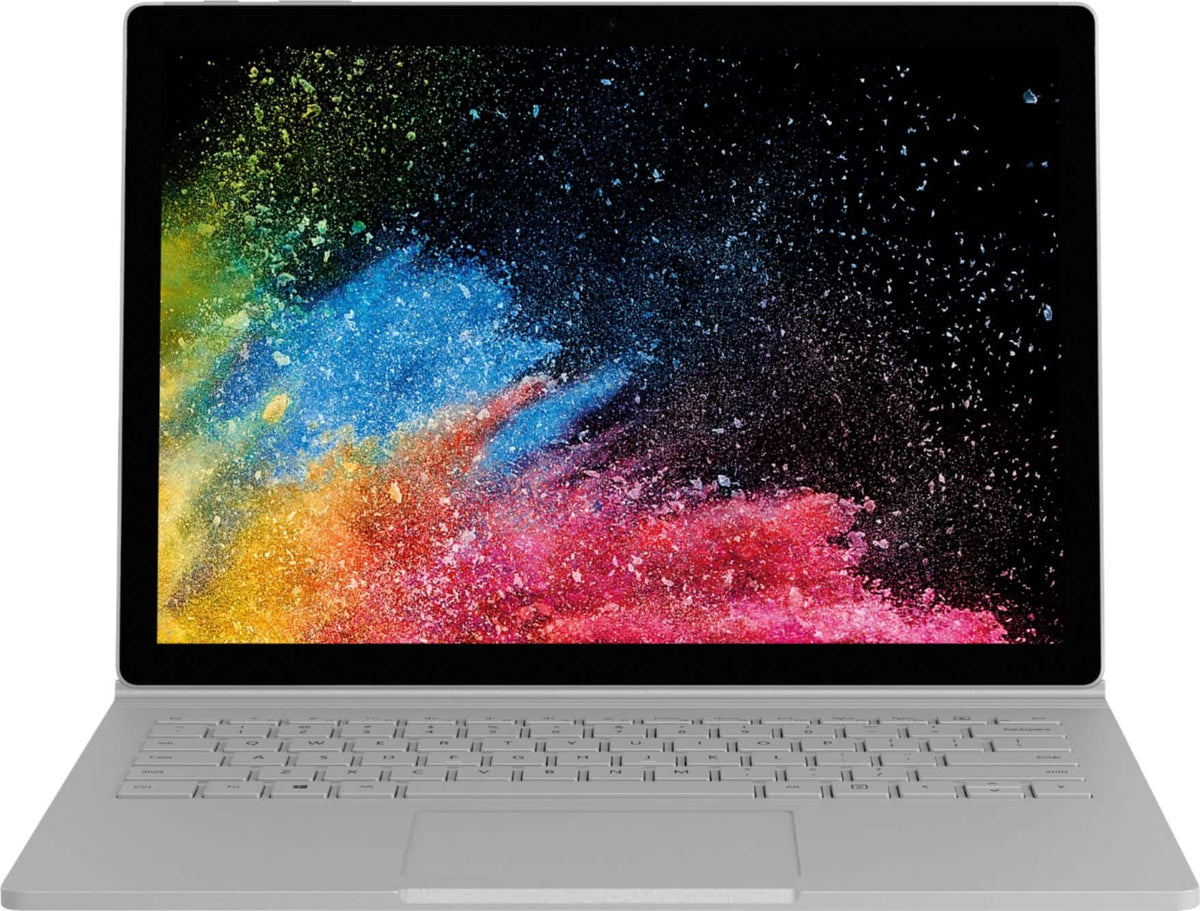Microsoft - Geek Squad Certified Refurbished Surface Book 2 - 13.5" Touch-Screen Laptop - Intel Core i7 - 16GB Memory - 512GB SSD - Silver
