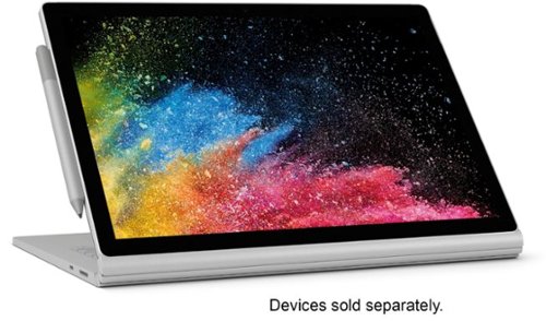 Microsoft - Geek Squad Certified Refurbished Surface Book 2 - 13.5" Touch-Screen Laptop - Intel Core i7 - 16GB Memory - 512GB SSD - Silver