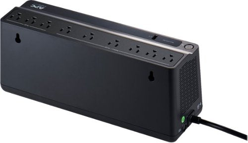 APC - Back UPS, 900VA/480W, Floor/Wall Mount 120V, 9x NEMA 5-15R outlets, USB Type A Port - Black