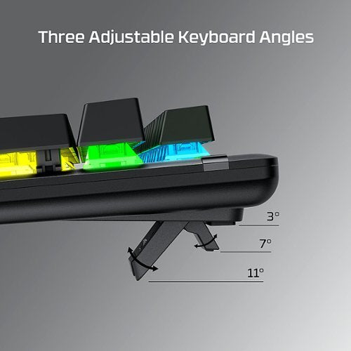HyperX - Alloy Origins Core TKL Wired Mechanical Tactile Aqua Switch Gaming Keyboard with RGB Back Lighting - Black