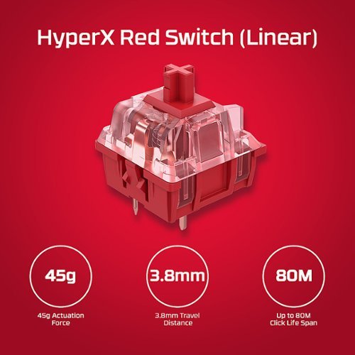 HyperX - Alloy Origins Core TKL Wired Mechanical Tactile Aqua Switch Gaming Keyboard with RGB Back Lighting - Black