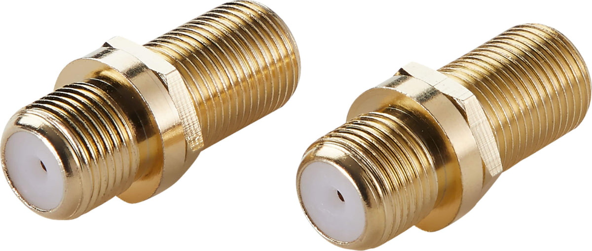 Rocketfish™ - Coaxial Cable Couplers (2 Pack) - Gold