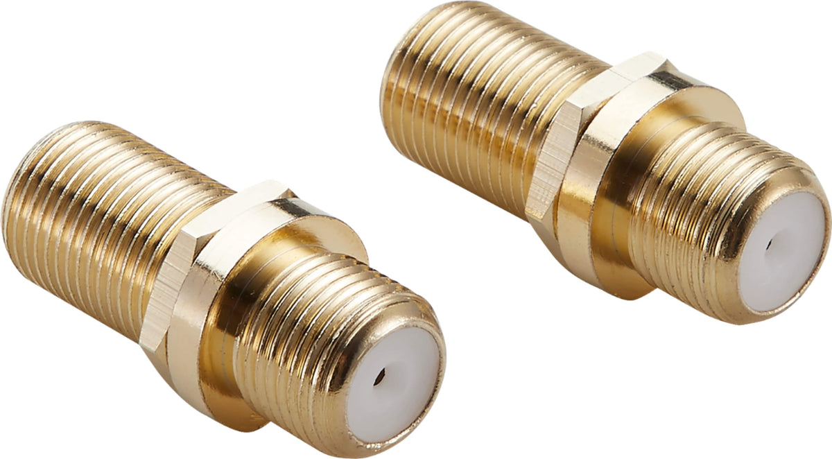 Rocketfish™ - Coaxial Cable Couplers (2 Pack) - Gold