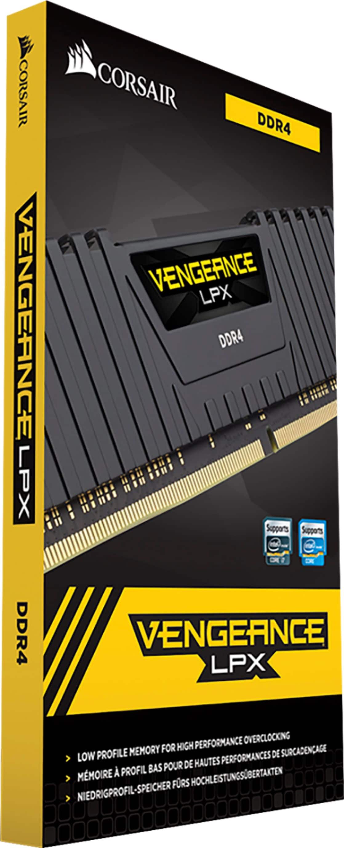 CORSAIR - VENGEANCE LPX 16GB (2x8GB) DDR4 3600MHz C18 UDIMM Desktop Memory - Black