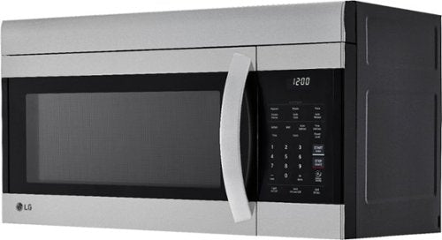 LG - 1.7 Cu. Ft. Over-the-Range Microwave with EasyClean - Stainless Steel