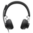 Logitech - Zone Wired Noise Cancelling On-Ear Headset for Microsoft Teams - Graphite